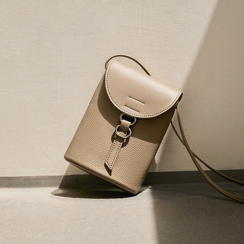 Luxury Women's Genuine Leather Mini Crossbody Phone Bag