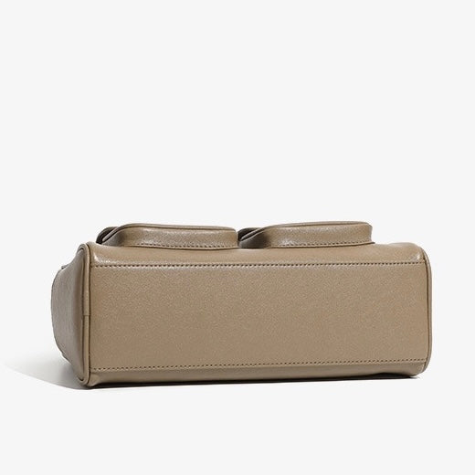 Vintage Women's Genuine Leather Bowling Bag Shoulder Bag