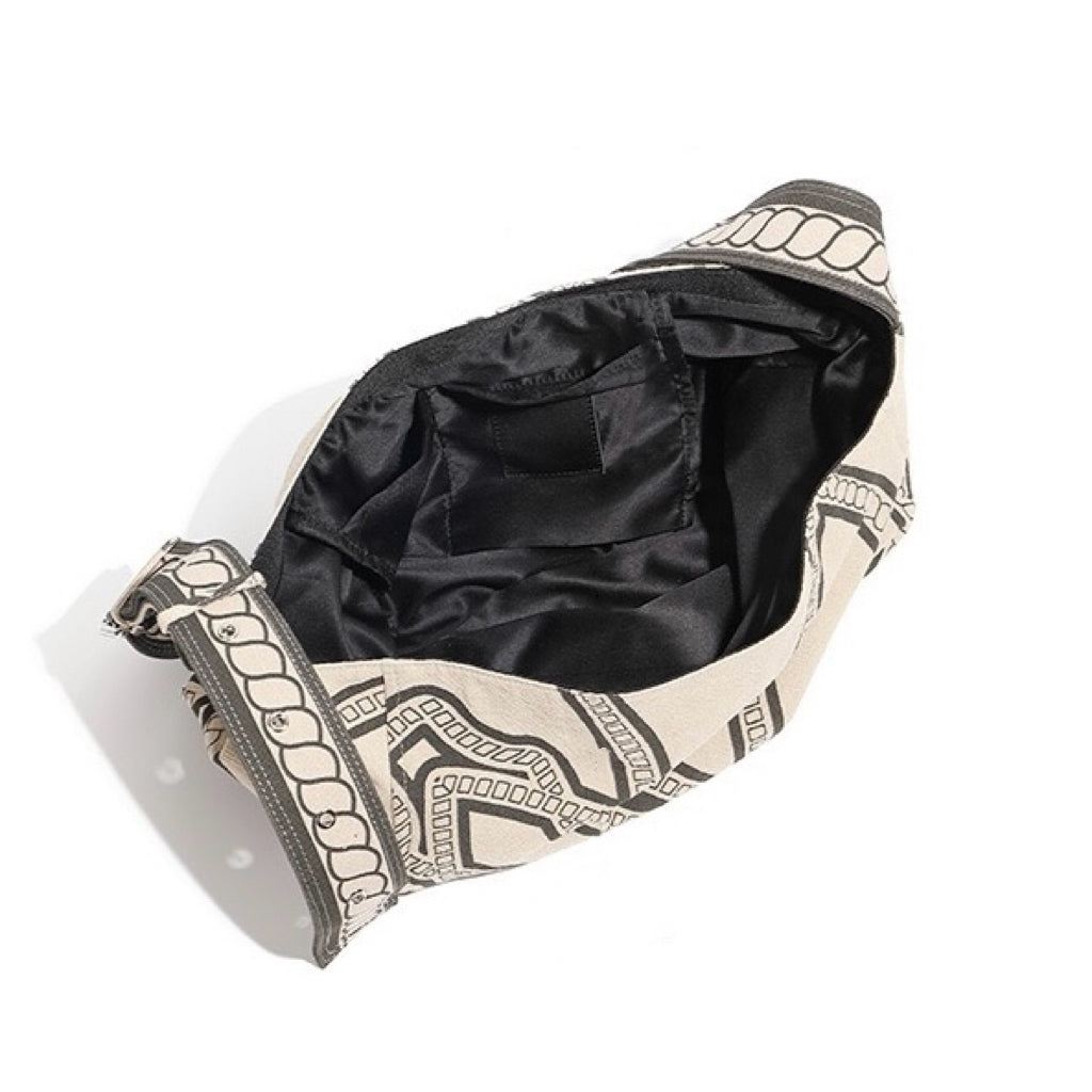 Pony Totem Print Slouchy Large Capacity Lightweight Shoulder Bag