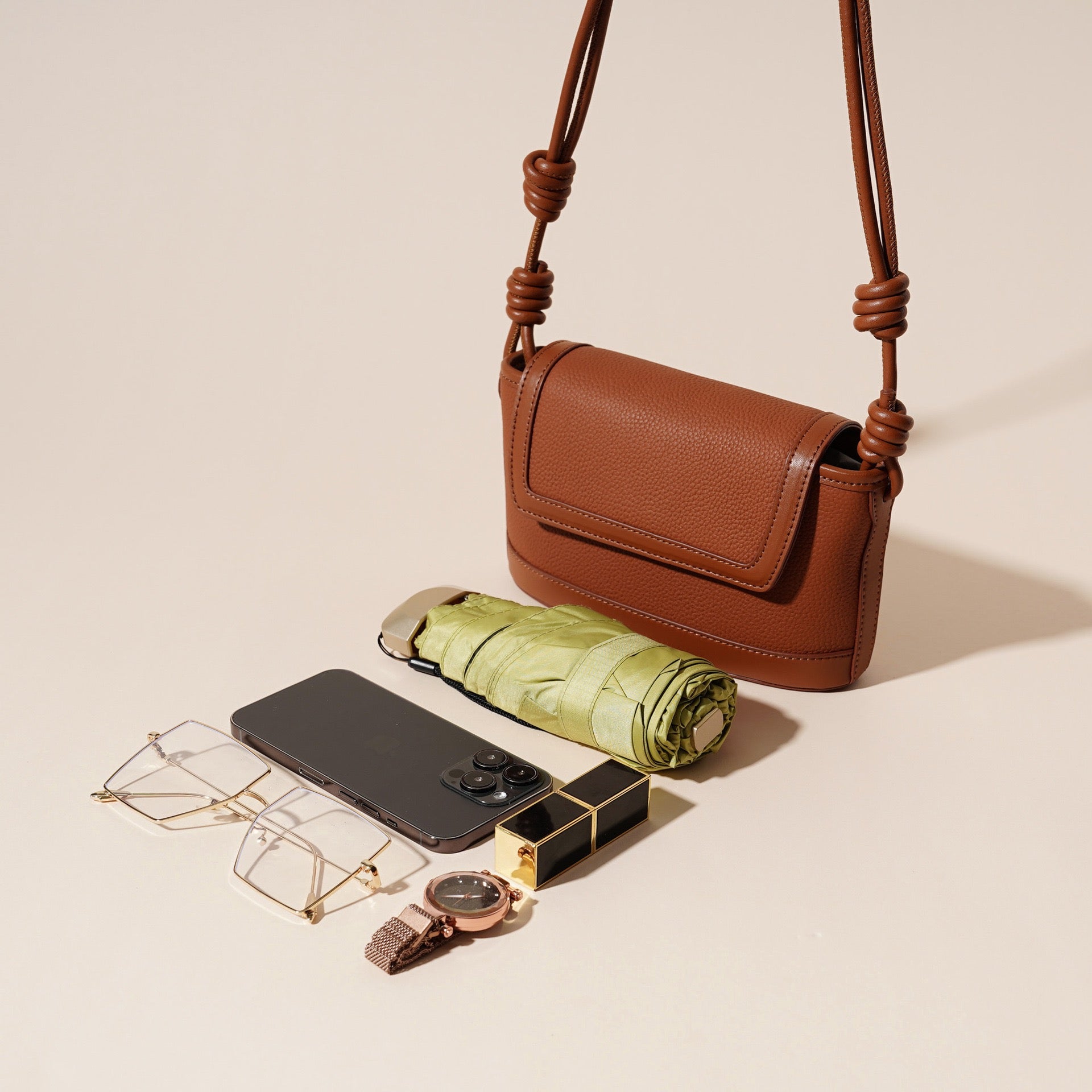 Women's Genuine Leather Minimalist Shoulder Crossbody Bag