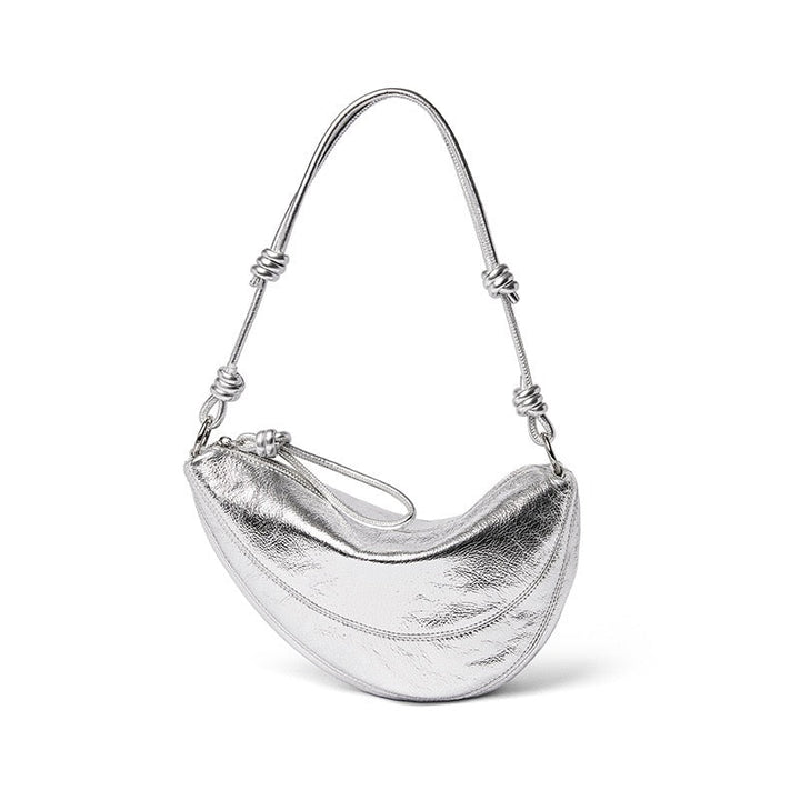 Women’s Genuine Leather Dumpling Saddle Bag