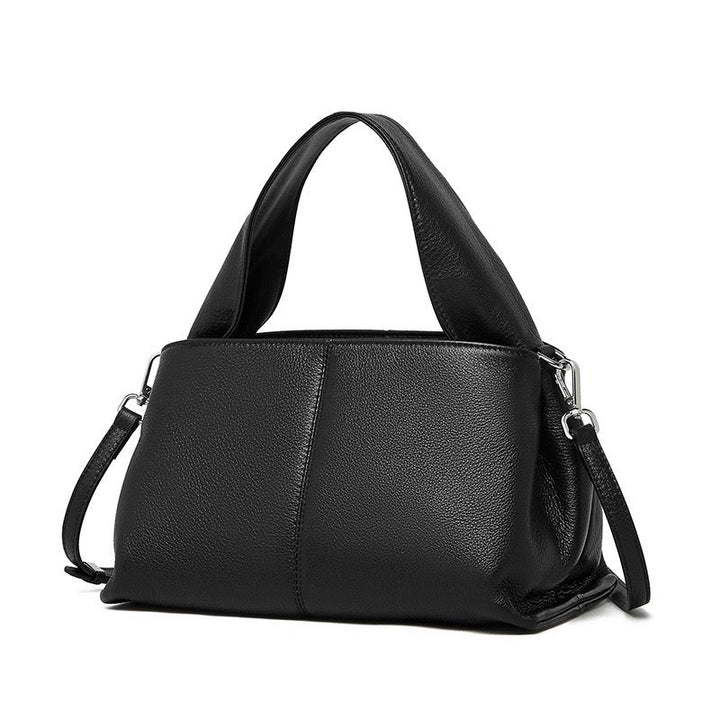 Women’s Genuine Leather Vintage-Style Top-Grain Shoulder Bag in Classic Design
