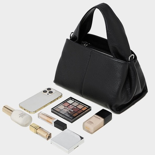 Women’s Genuine Leather Vintage-Style Top-Grain Shoulder Bag in Classic Design