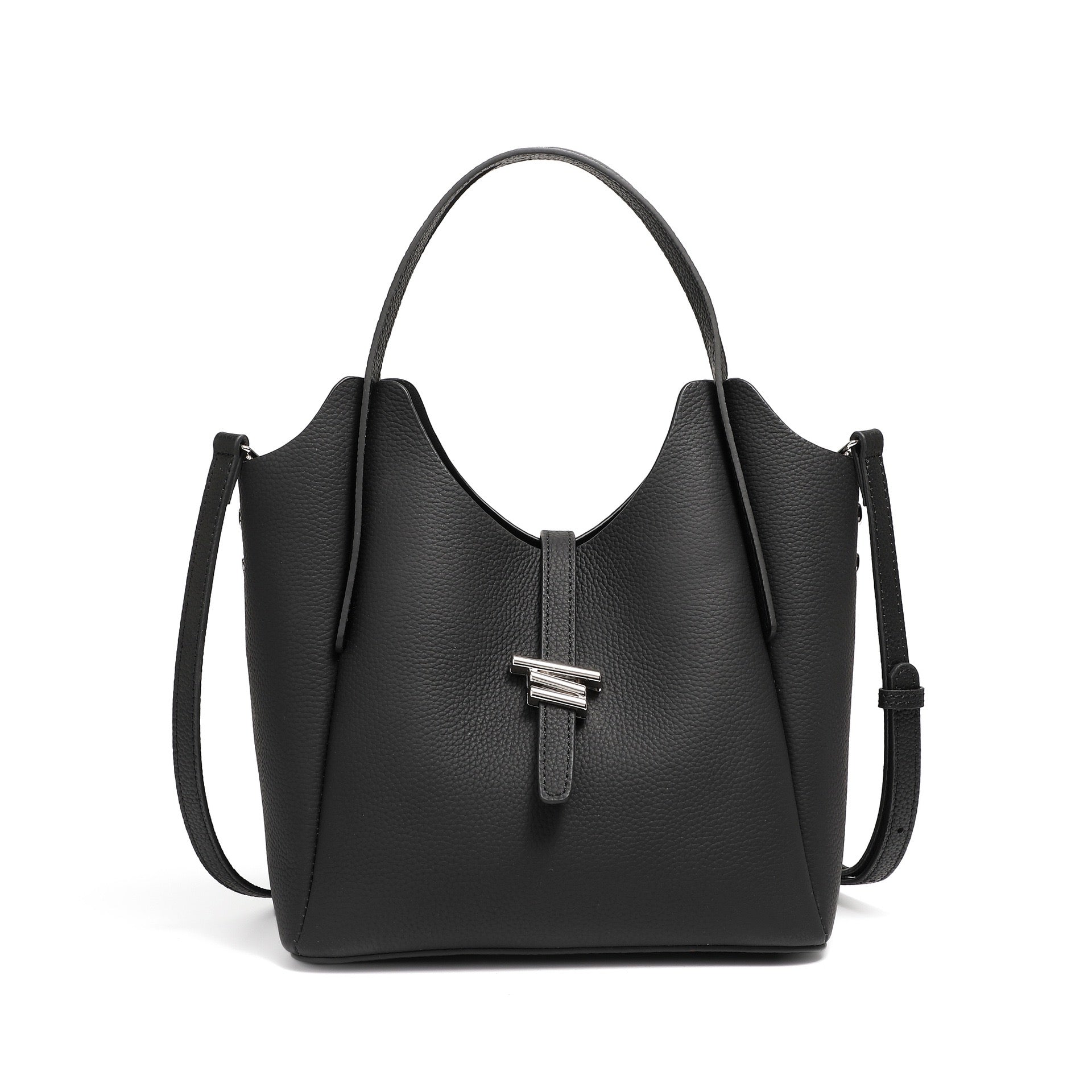 Women’s Genuine Leather Commuter Top Handle Crossbody Shoulder Bag In Minimalist Style