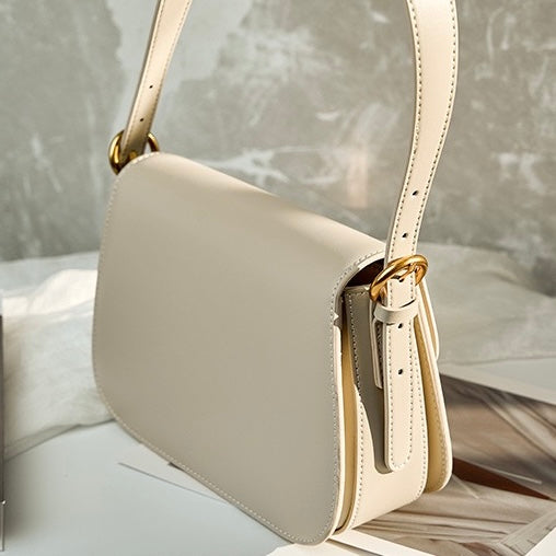 Luxury Minimalist Women's Genuine Leather Shoulder Crossbody Bag
