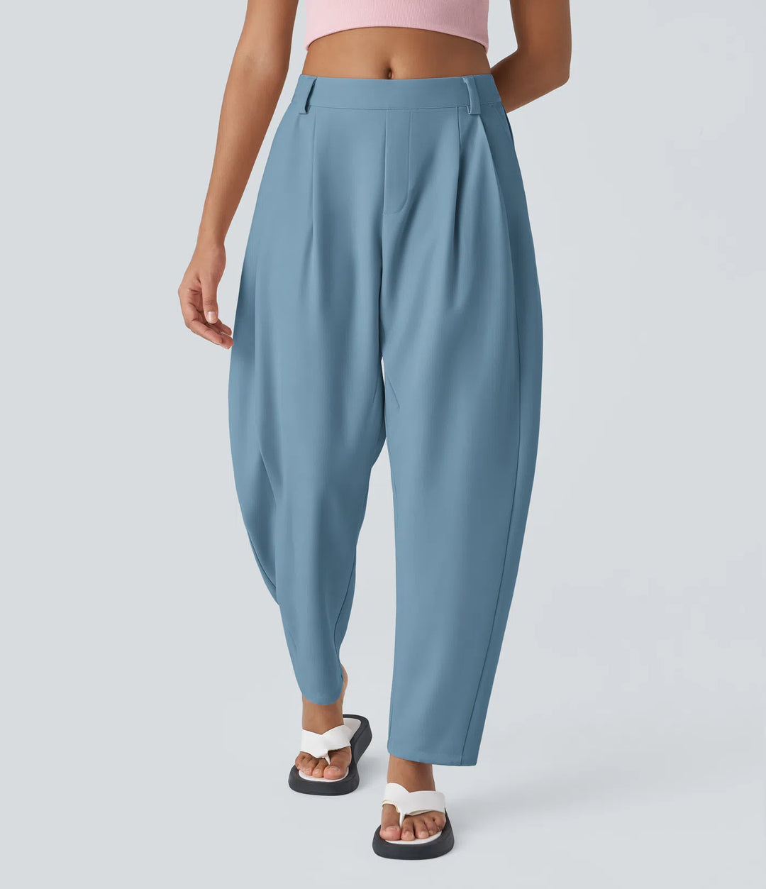 Mid Rise - Side Pocket Barrel Leg Work Trousers