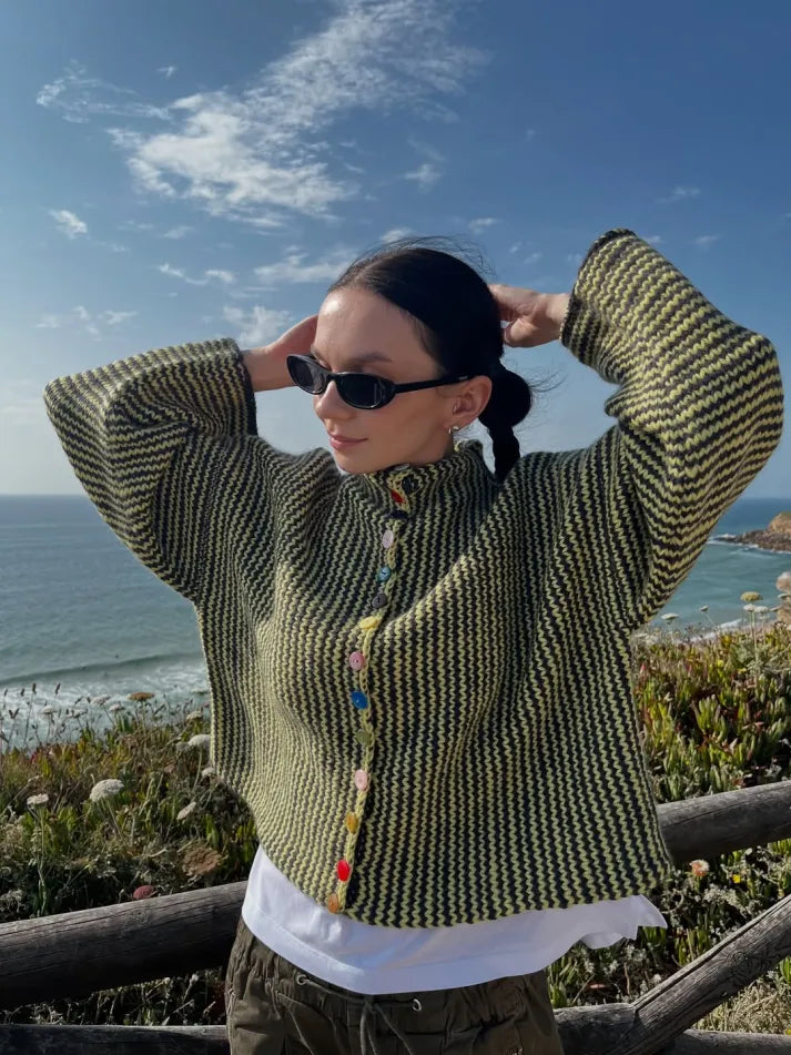 Natalie - Gem Button Cardigan