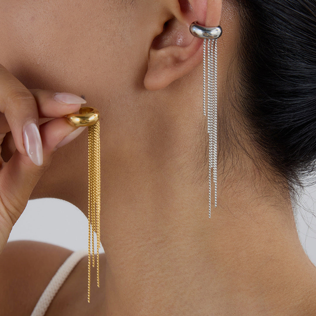 Tassel Earcuff Earrings (No Piercing Required)