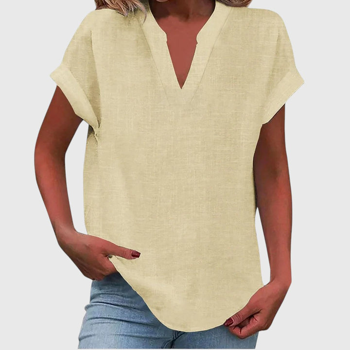 Dee - Relaxed V-Neck Blouse
