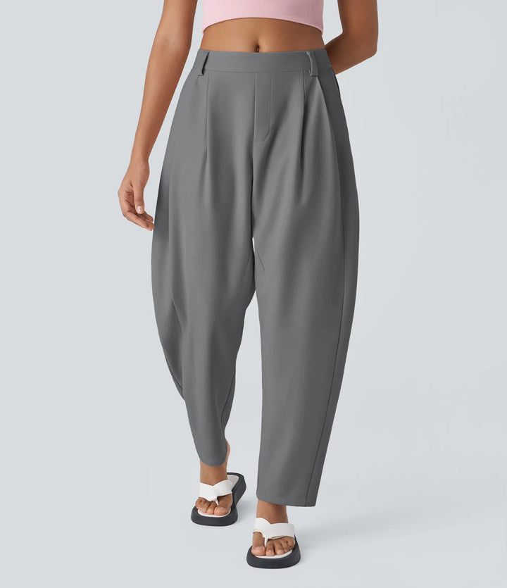 Mid Rise - Side Pocket Barrel Leg Work Trousers