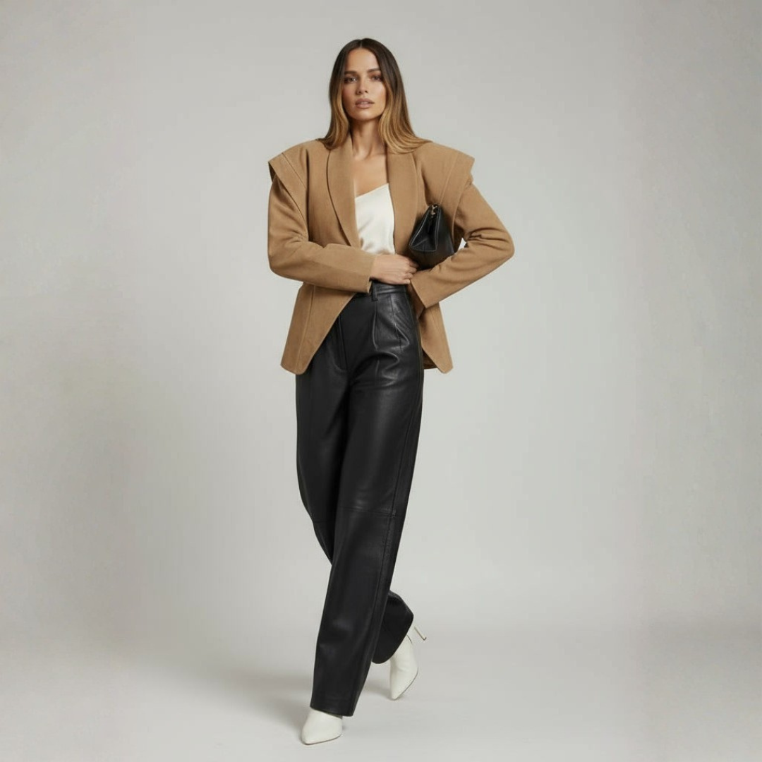 Soléne - Beige Suede Jacket