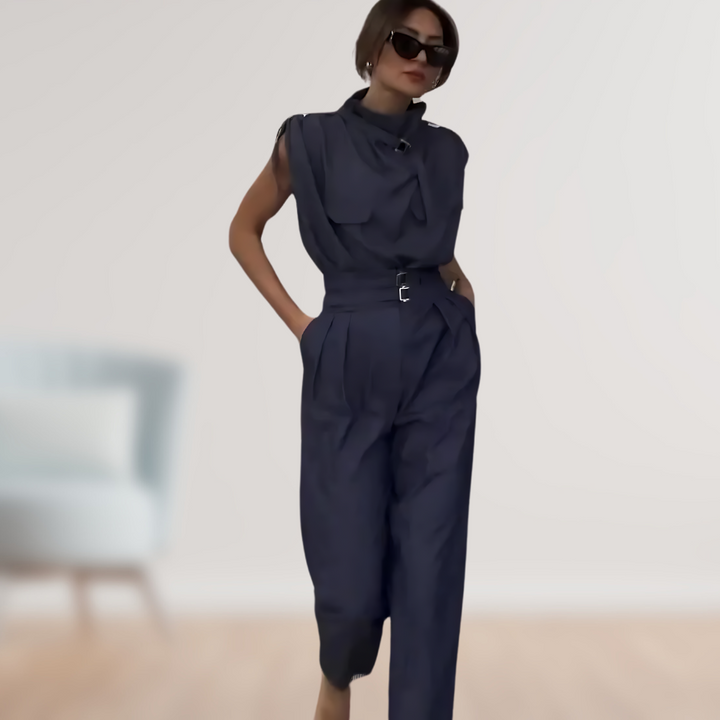 Jazlyn - Stylish Belted Jumpsuit