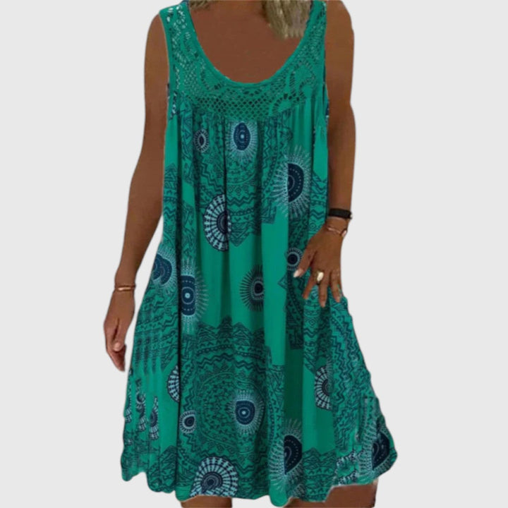 Stephanie - Ladies Sleeveless Comfortable Mini Dress