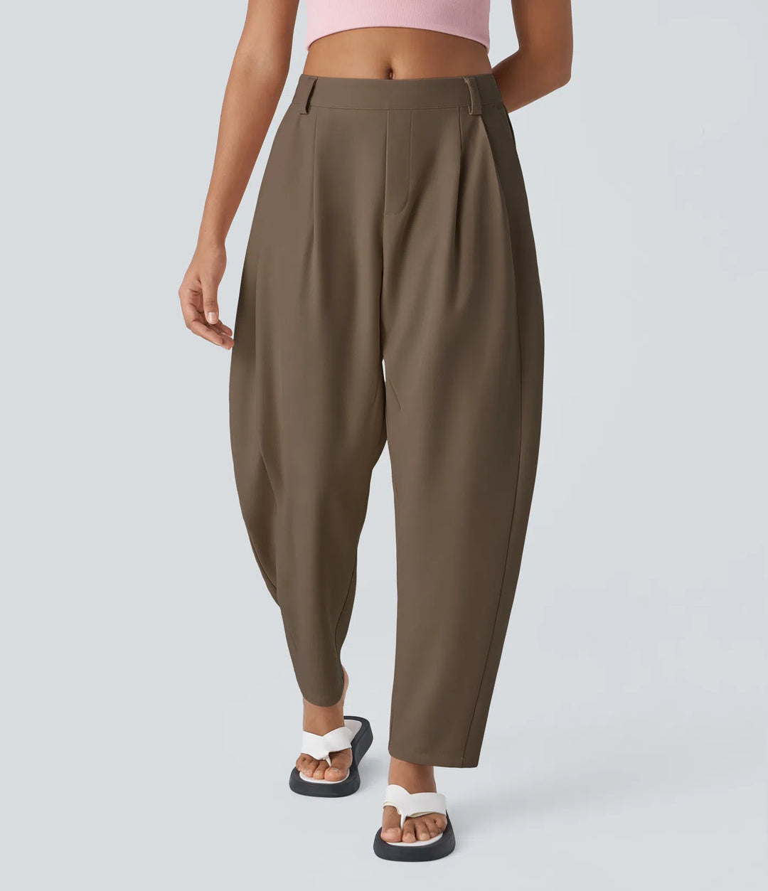 Mid Rise - Side Pocket Barrel Leg Work Trousers