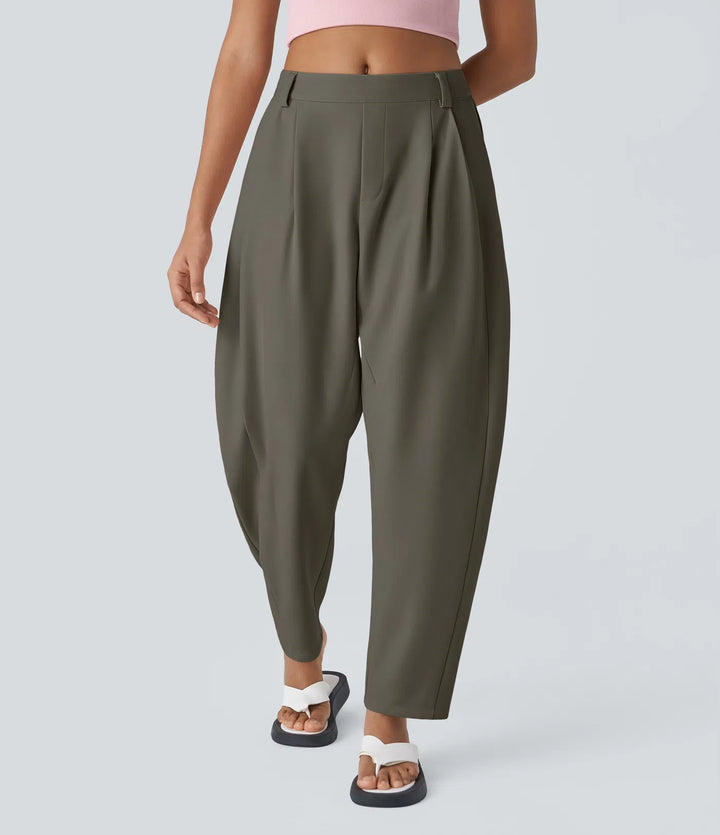 Mid Rise - Side Pocket Barrel Leg Work Trousers