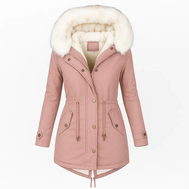 Olivia - Elegant Winter Coat (Pink)