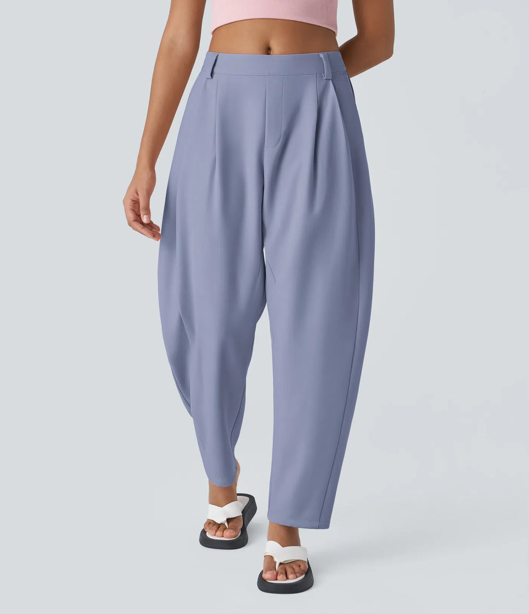 Mid Rise - Side Pocket Barrel Leg Work Trousers