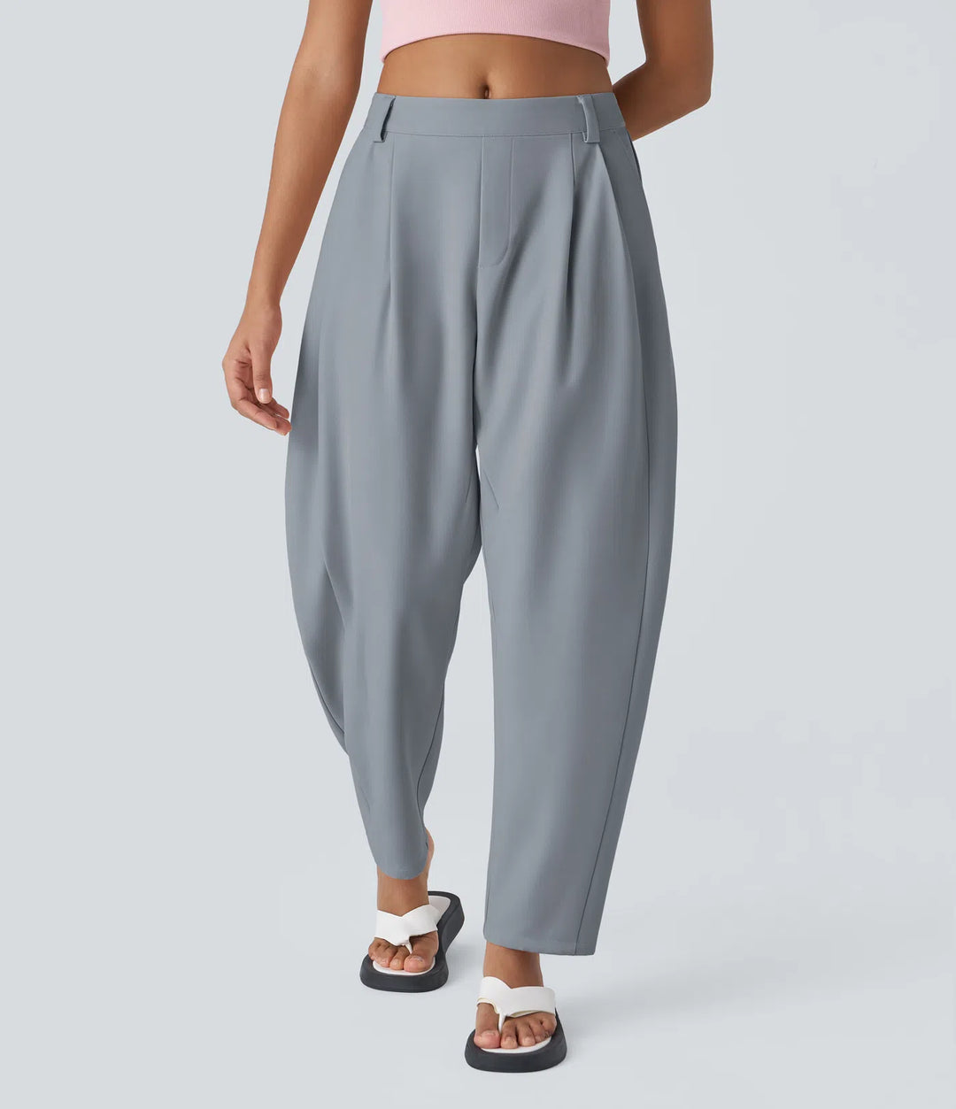 Mid Rise - Side Pocket Barrel Leg Work Trousers