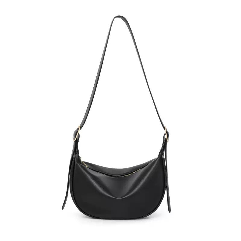 Women's Genuine Leather Underarm Bag - Large Capacity Crossbody Shoulder Bag for Spring Summer Commuting