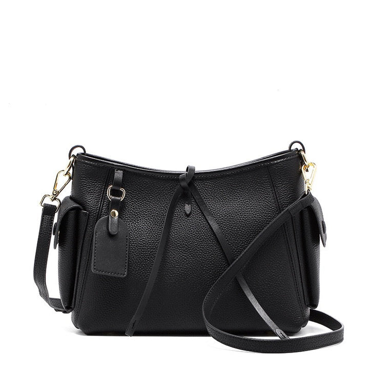Women's Genuine Leather Stylish Versatile Large-Capacity Single-Shoulder Crossbody Bag