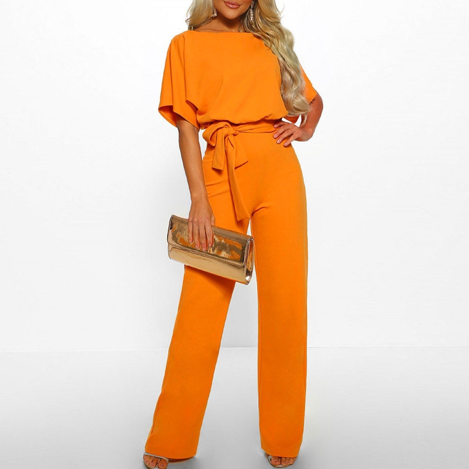 Laverna - Stylish Belted Wide-Leg Jumpsuit