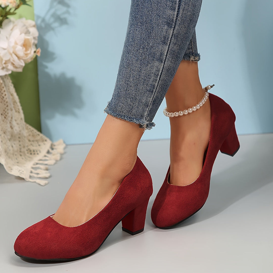 Laure – Wide-toe pumps with stable heels for pain-free comfort