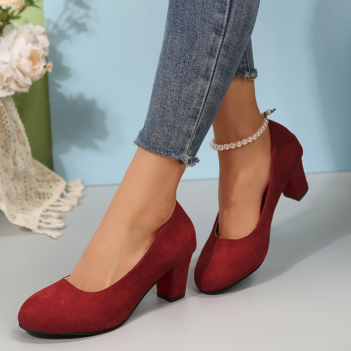 Laure – Wide-toe pumps with stable heels for pain-free comfort