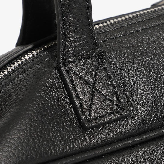 Women's Genuine Pebbled Leather Shoulder Handbag