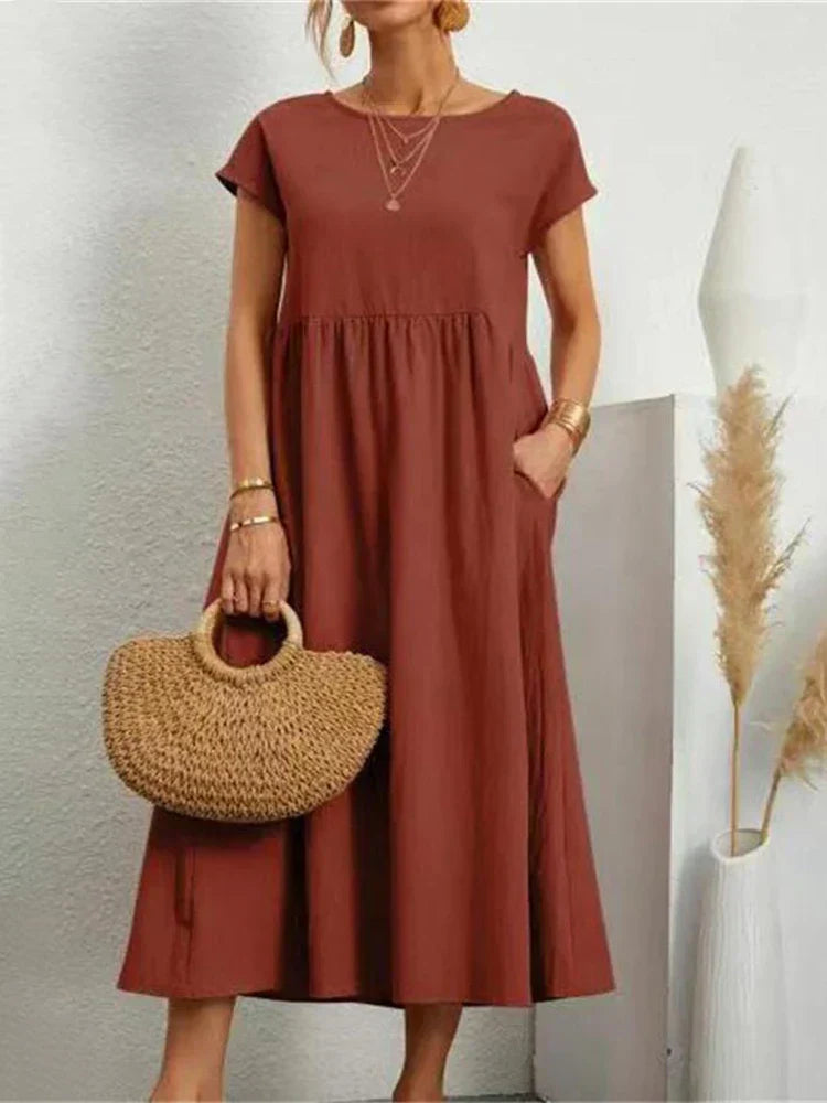 Saffron - Vintage Comfortable Summer Dress