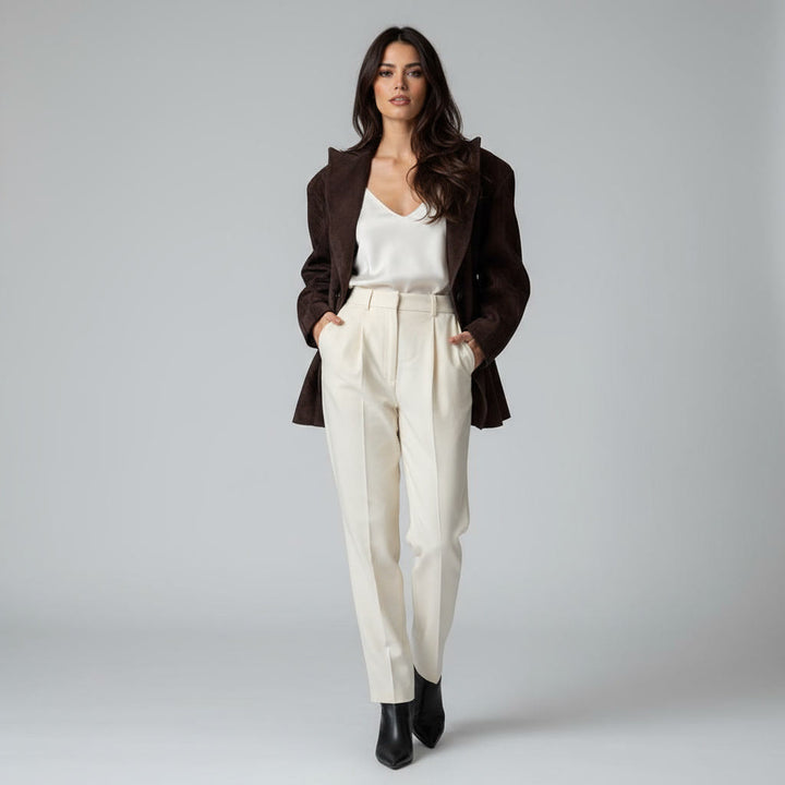 Elya - Suede Brown Jacket
