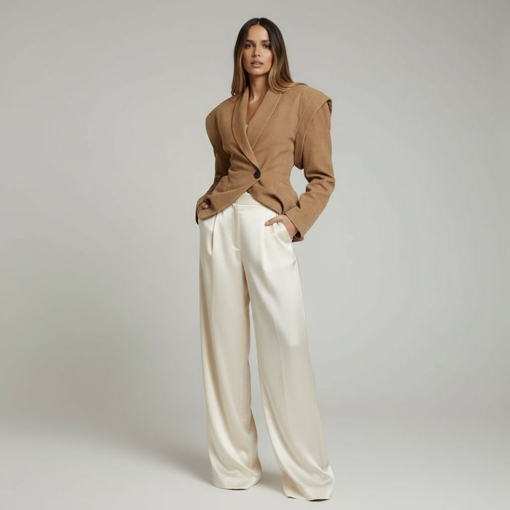 Soléne - Beige Suede Jacket