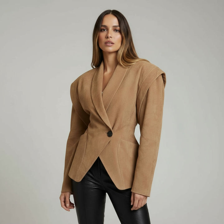 Soléne - Beige Suede Jacket