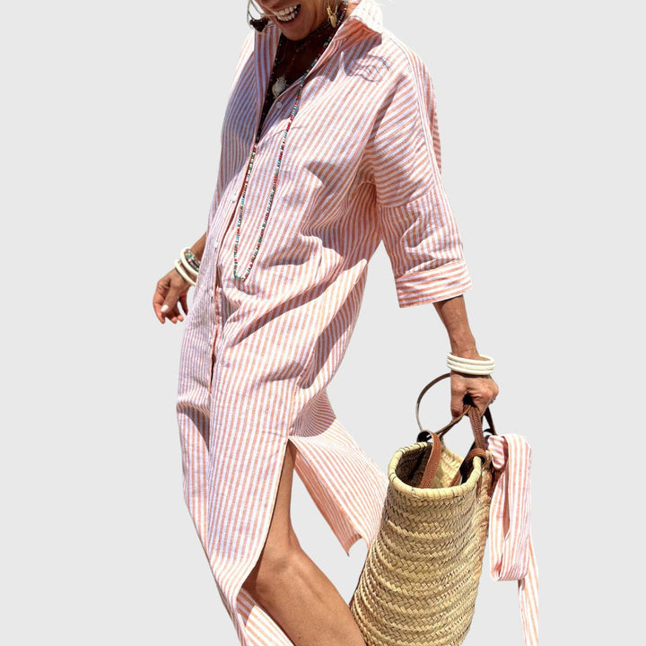 Annamay - Elegant striped shirt dress