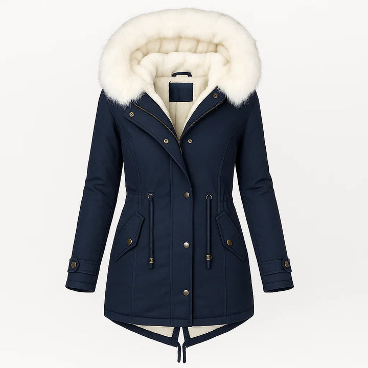 Olivia - Elegant Winter Coat (Blue)